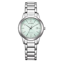 Citizen Lady Eco-Drive Green Dial Watch FE1241-71X