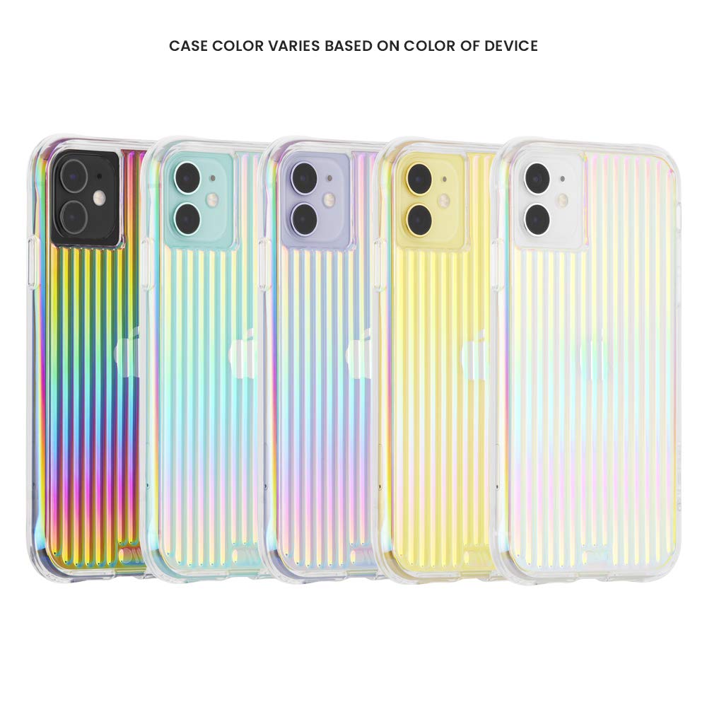 Case-Mate - TOUGH GROOVE - Case for iPhone 11 - Multi-Colored - 6.1 inch - Iridescent
