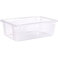 Carlisle FoodService Products Storplus Food Storage Container with Stackable Design for Catering, Buffets, Restaurants, Polycarbonate (Pc), 12.5 Gallons, Clear