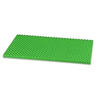 POPULAR PLAYTHINGS Playstix Base Board, Construction Toy Building Block Base,Green,13.5 H x 0.5 L x 7.5 W,90030
