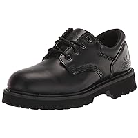 Men's Steel Toe Black Leather Oxford Work Shoes