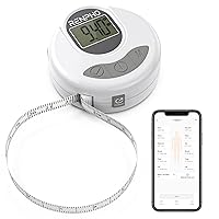 RENPHO Smart Tape Measure, Bluetooth Digital Measuring Tape with Lock Hook & Retractable Function, Accurate Body Fat Measurement Device for Weight Loss, Muscle Gain, Fitness Bodybuilding, 60in /150cm