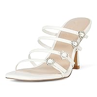 The Drop Women's Naomi Strappy Buckle Heeled Sandal