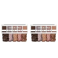 wet n wild Color Icon Eyeshadow Makeup 5 Pan Palette, Pink Camo-flaunt, Matte, Shimmer, Metallic, Long Wearing, Rich Buttery Pigment, Cruelty Free (Pack of 2)