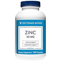 The Vitamin Shoppe Zinc 50 MG Per Serving (200 Capsules)