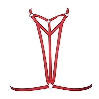 Sexy Lingerie Womens Strappy Bra Naughty for Sex Hollow Out Harness Bras Elastic Cupless Cage Bras Clear Sheer Bandage Bra