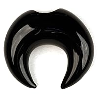 Gorilla Glass Glass Septum Pincher: 4g Black, 1/2