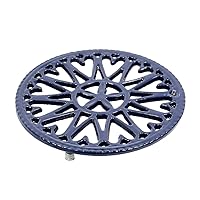 Blue SunburstTrivet woodstove Tabletop cast Iron Trivet, 7