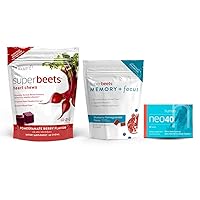 humanN SuperBeets SuperBeets Heart Chews & Memory + Focus Chews & Neo40 Daily Bundle