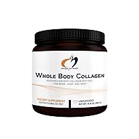 Designs for Health Whole Body Collagen Powder - Hydrolyzed Collagen Peptides Powder for Skin, Joint + Bone Health - Fortigel, Fortibone & Verisol Collagen for Women & Men, Unflavored (30 Servings)