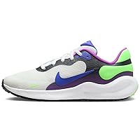 Nike Revolution 7 Big Kids' Running Shoes (FB7689-100, Summit White/Fuchsia Dream/White/Light Ultramarine) Size 7