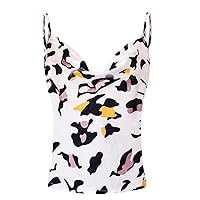 Basic Silk Satin Tops for Women Vest Summer Tank for Ladies Strappy Camisole Top Spaghetti Strap Sleeveless