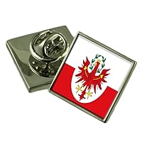 Tyrol Flag Lapel Pin Badge Solid Silver 925