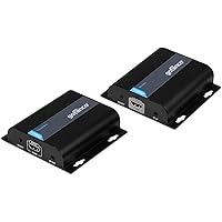 gofanco HDMI Extender Over IP Ethernet Balun - 1080p, Up to 394ft (120m), Direct 1 to 1 Extender Over CAT5e/6/7 or 1 to Many Over Gigabit Switch, Network LAN, IR Extension, HDMI Over IP (HDbitTv2)
