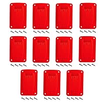 10Packs Tool Holders for Dewalt 20V Drill Mount Fit for Milwaukee M18 Tools (Red)
