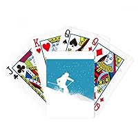 Sport Skiing with Skis Ski Pole Poker Playing Magic Card Fun Board Game