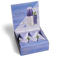 Tea Forte Tea Over Ice Blends, Blue Mint Nectar, Pitcher Size Iced Tea Infusers, Each Make 24 Oz. Of Premium Iced Tea With Flash-Chilled Fresh Flavor, 1 Box (5 Infusers)