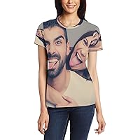 Custom Photo T Shirts for Men Women,Customized Tshirts Design Your Own All Over Print