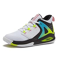 AND1 Takeoff 3.0 Girls & Boys Basketball Shoes, Boys High Top Sneakers, Size Little Kid 1 to Big Kid 7 - Cool Basketball Shoes for Kids and Youth
