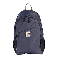 Moz ZZOK-02 Backpack, Lightweight, Water Repellent, Large Capacity, Women's, Men's, Backpack, Camping, Mesh Back, Chest Belt, Bag, Round Backpack, Indigo