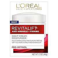 RevitaLift Anti-Wrinkle + Firming Night Cream Moisturizer 1.7 oz (Pack of 3) L'Oreal Paris, RevitaLift Anti-Wrinkle + Firming Night Cream Moisturizer 1.7 oz (Pack of 3)