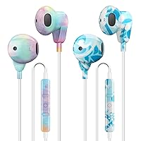 2 Pack Colorful Blue Headphones for iPhone 14/14 Pro/ 14 Plus / 14 Pro max, Earbuds for iPhone 13/13 Mini / 13 Pro/13 Pro Max with mic,Comfortable in-Ear Earphones with Dynamic Clear Sound
