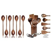 Long Handle Wooden Spoons ＆ Teak Cooking Spatulas and Spoons