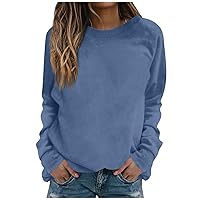 Long Sleeve Workout Shirts For Women Women's Fashion Casual Long Sleeve Solid Color Zipper Lapel Sweatshirt Top Blouse