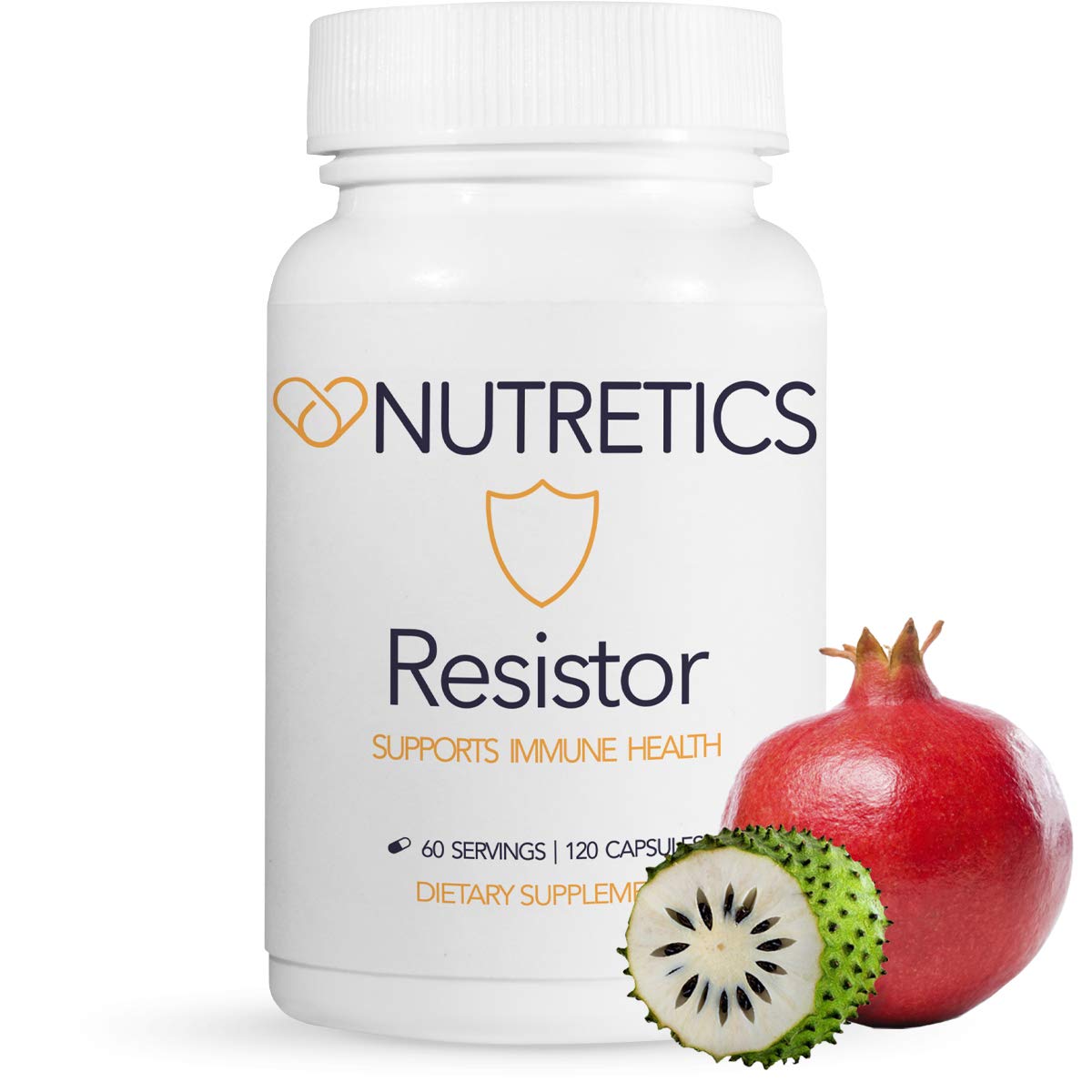 Nutretics Resistor Total Immune System Support Supplement (120 Capsules) Powerful Antioxidant with 20 Natural Nutrients for Immune System Booster, ...
