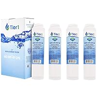Tier1 Undersink Water Filter Replacement for GE FQSVF, GXSV65, GNSV70, GNSV75 - Carbon Block Media Reduces Chlorine and Other Water Contaminants - 4 Pack