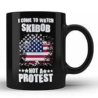 Skibob Sport Black Coffee Mug By HOM | I Come To Watch Skibob and not a protest