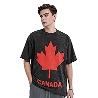 Canadian Flag Canada Maple Leaf Man Short Sleeve T-Shirts Cotton Tee