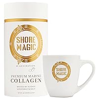Kosher Wild Caught Marine Collagen Approx. 30 Day Supply Powder and Premium Coffee Mug Bundle