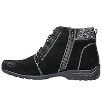 Propet Womens Delaney Lace Up Casual Boots Ankle - Black