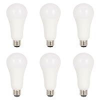 Westinghouse Lighting 5322020 5/15/21 Watt (50/100/150 Watt Equivalent) Omni A21 3-Way Bright White LED Light Bulb with Medium Base, 6 Pack