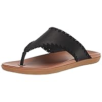 The Sak Women's Leather Shana Thong Crochet, Flip Flop Sandals, Summer Open Toe Shoes