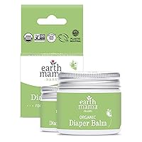 Earth Mama Organic Diaper Balm 2-Ounce | Diaper Cream for Baby | EWG Verified, Petroleum & Artificial Fragrance-Free with Calendula for Sensitive Skin (2-Pack)