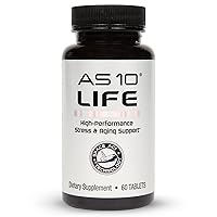 AS 10® Life Multivitamin – 60 ct, Stress, Immune Support & Anti Aging Supplement with Antioxidants, Vitamin C, Resveratrol, Alpha Lipoic Acid, Lutein & Zeaxanthin and Chelate Minerals