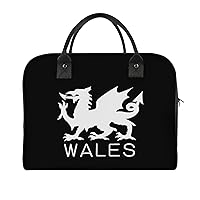 Wales Welsh Flag Travel Tote Bag Large Capacity Laptop Bags Beach Handbag Lightweight Crossbody Shoulder Bags for Office