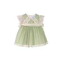 Tulle Dress for Baby-Girls Green