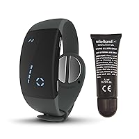 Reliefband Premier Anti-Nausea Wristband | FDA Cleared Nausea & Vomiting Relief for Motion Sickness (Car, Air, Train, Sea), Migraine & Morning Sickness | Drug Free (Charcoal+Gel)