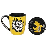 Dragon Ball Z Anime Manga Goku Tea Coffee Mug 14 oz Cup With Coaster Lid