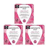 Summer's Eve Sheer Floral Daily Refreshing Feminine Wipes, Removes Odor, pH balanced, 16 count, (Pack of 3)