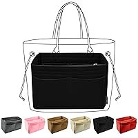 OMYSTYLE Purse Organizer Insert for Handbags, Felt Bag Organizer for Tote & Purse, Tote Bag with 5 Sizes, Compatible with Neverfull Speedy and More