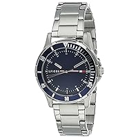 Tommy Hilfiger 1720018 Unisex Analogue Quartz Watch with Stainless Steel Strap, silver, Bracelet