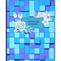 Blue purple Composition Notebook: Wide Ruled Blank Pages 7.5 x 9.25, 120 Pages, For kids, teens, and adults, Video Game (Composition Notebooks)