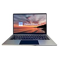 Windows Laptop Computer, 14.1 Inch Quad Core Gaming Laptop Notebook Windows 11 Traditional Laptop Computers with 6GB DDR4 256GB SSD 2.4/5G WiFi BT4.0 HDMI USB 3.0, Large Battery Capacity