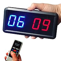 Score Keeper, Scoreboard for Basketball | Ping Pong | Table Tennis | Badminton | Volleyball | Baseball | Indoor Games & Sports, Keep Scores 1-99, Electronic Digital Scoreboards w/Remote