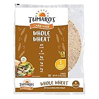 TUMAROS Tumaro's Carb Wise Whole Wheat, 60 Calorie, 6 Net Carbs, 5g Protein, 1g Sugar, 7g Fiber, 1 Smart Pt.,, 8Count (Pack Of 6)