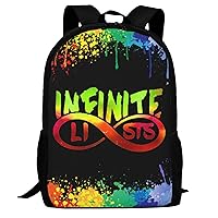 Casual Backpack Infinite_Eyes_Lists Large Capacity Schoolbag Shoulders Bag Daypack For Adults And Children